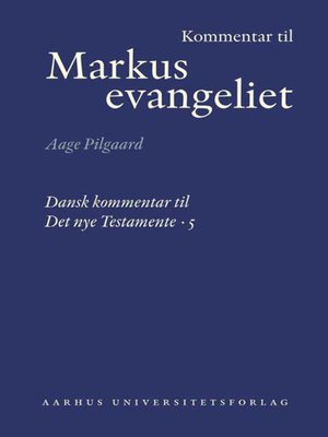 cover image of Kommentar til Markusevangeliet